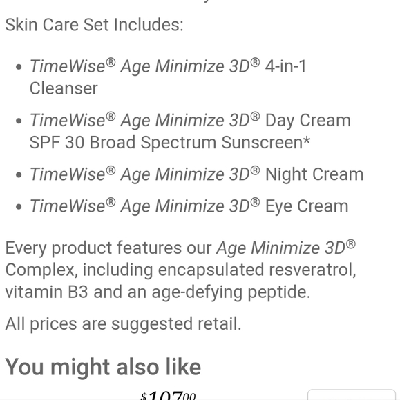 Mary Kay Timewise miracle skincare set - Picture 2 of 2